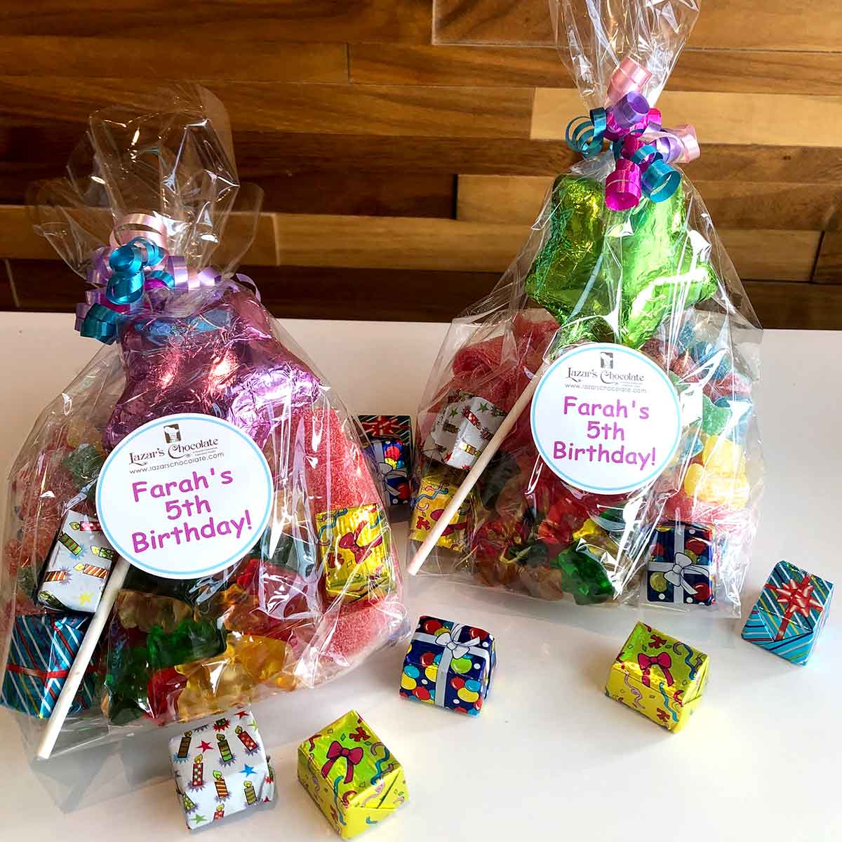 Candy Themed Goodie Bags Logo Printed Wedding Candy Box Party Favor